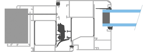 Serie battente alluminio taglio termico ht80 card