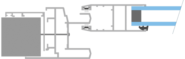 Serie scorrevole alluminio freddo maggiorato card